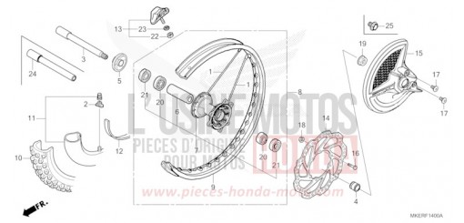 ROUE AVANT CRF450RS de 2025